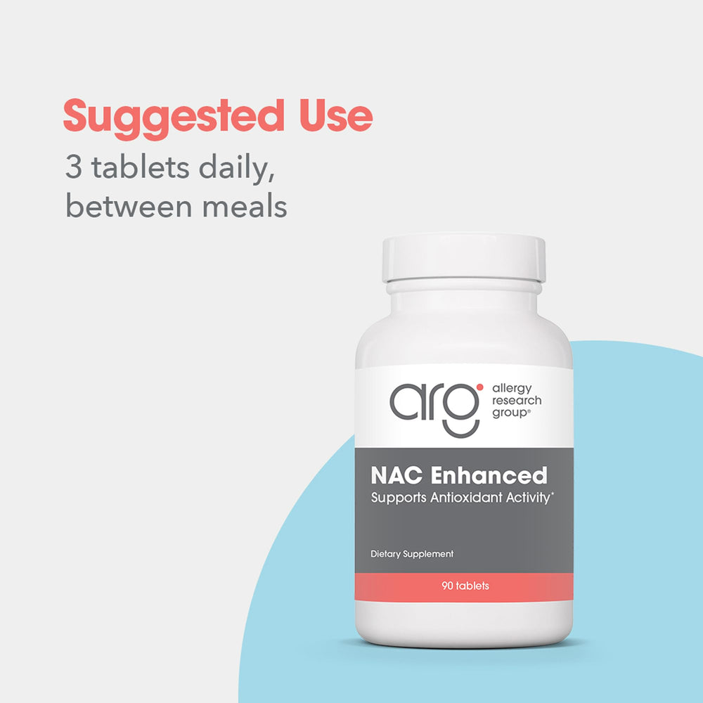 Allergy Research Group brand logo reinforces trust in doctor-developed hypoallergenic supplements.