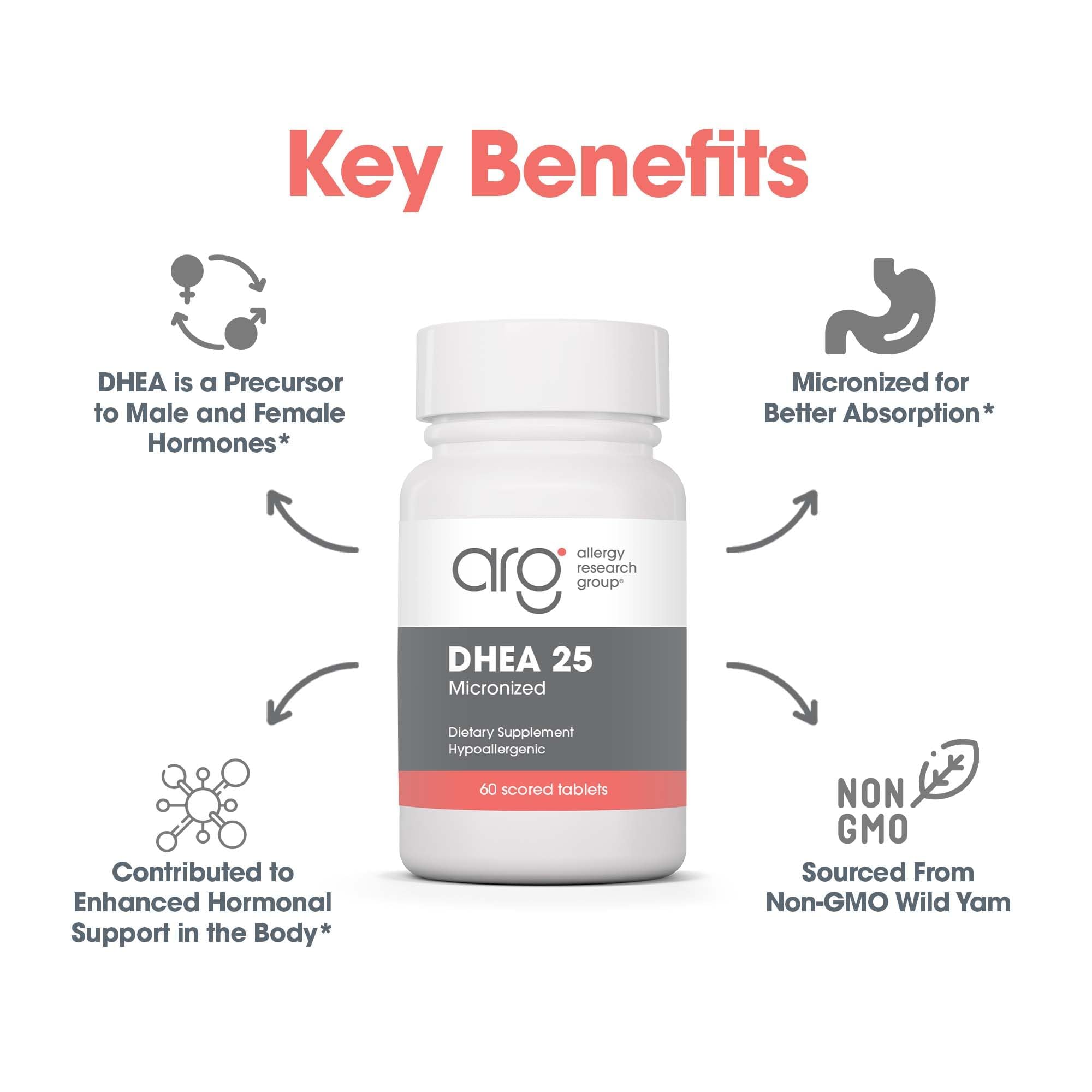 Allergy Research Group DHEA hypoallergenic formula for sensitive individuals