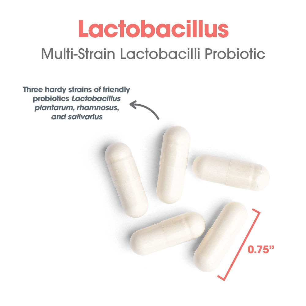 Allergy Research Group bottle shows doctor-developed hypoallergenic probiotic capsules