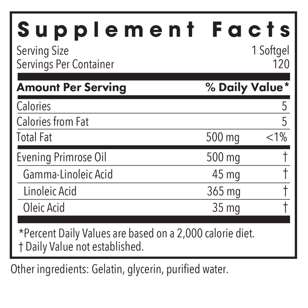 Allergy Research Group EPO softgel capsules ready for daily wellness support