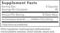 Nutricology Essential-Biotic Saccharomyces capsules for nutrient absorption support.
