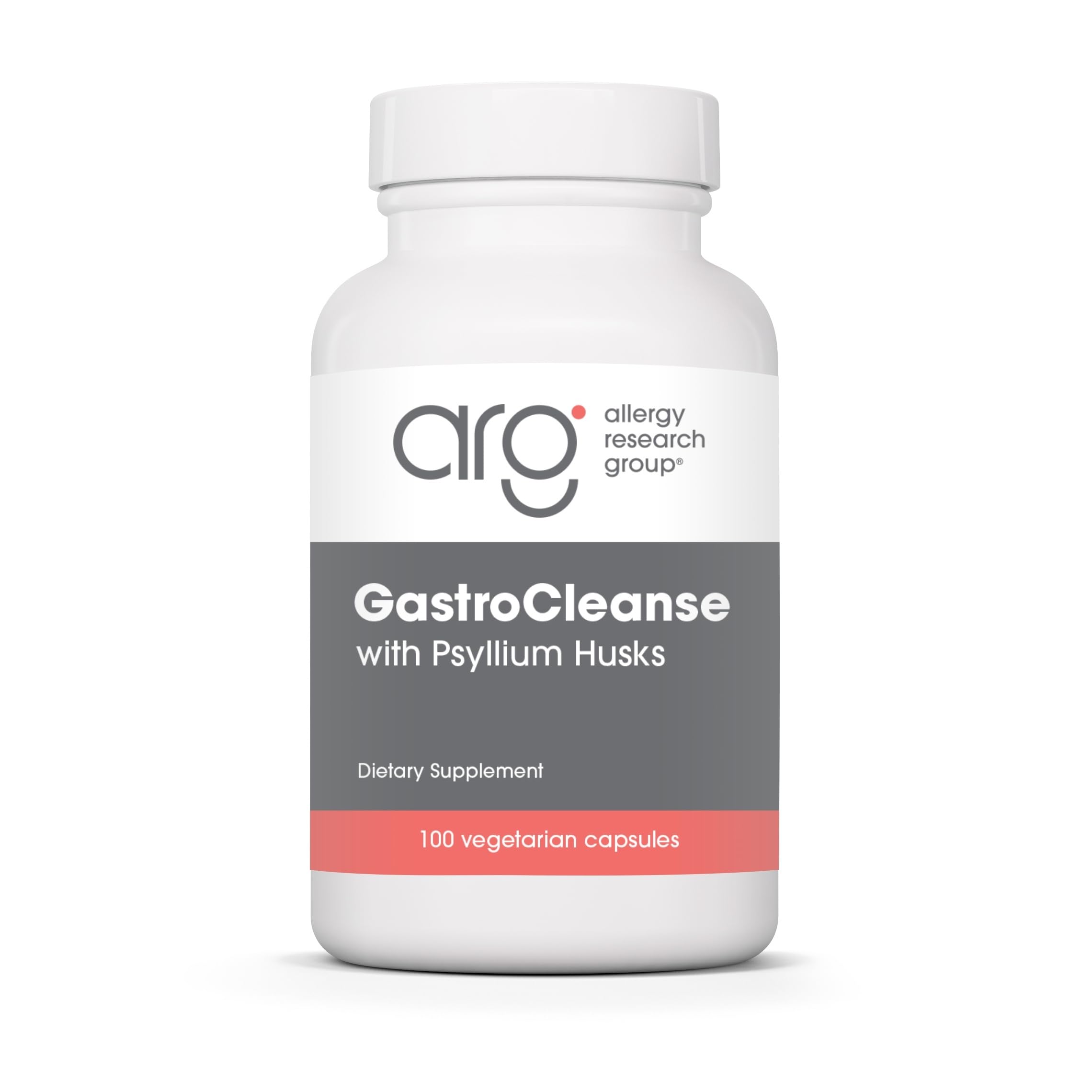 Allergy Research Group Gastro Cleanse bottle front with capsules for daily gut support