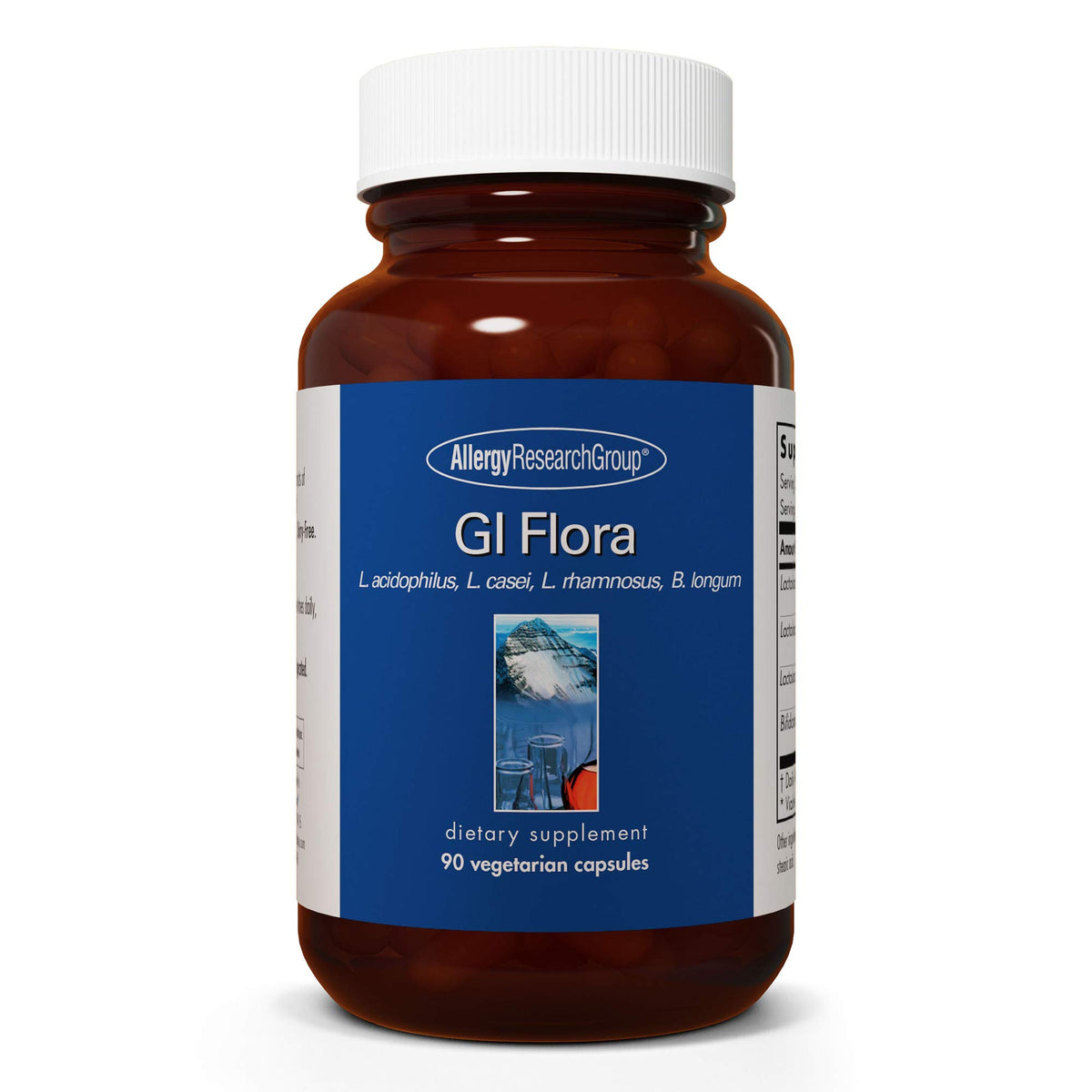 Allergy Research Group GI Flora Dairy Free bottle of gut probiotic for balance