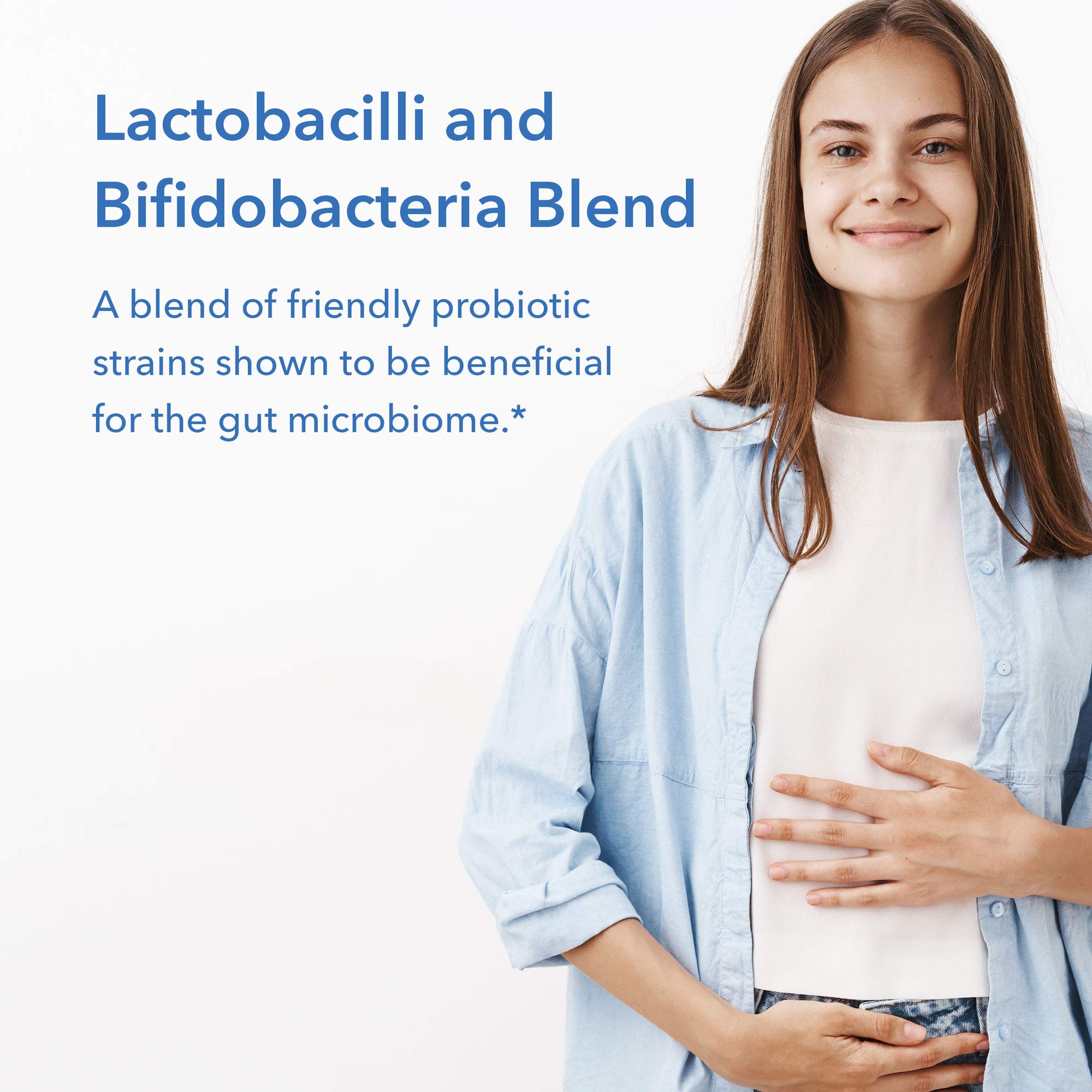Detail of Allergy Research Group GI Flora Dairy Free label and dairy-free claim