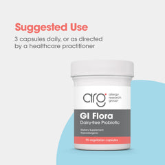Dairy-free symbol on Allergy Research Group packaging