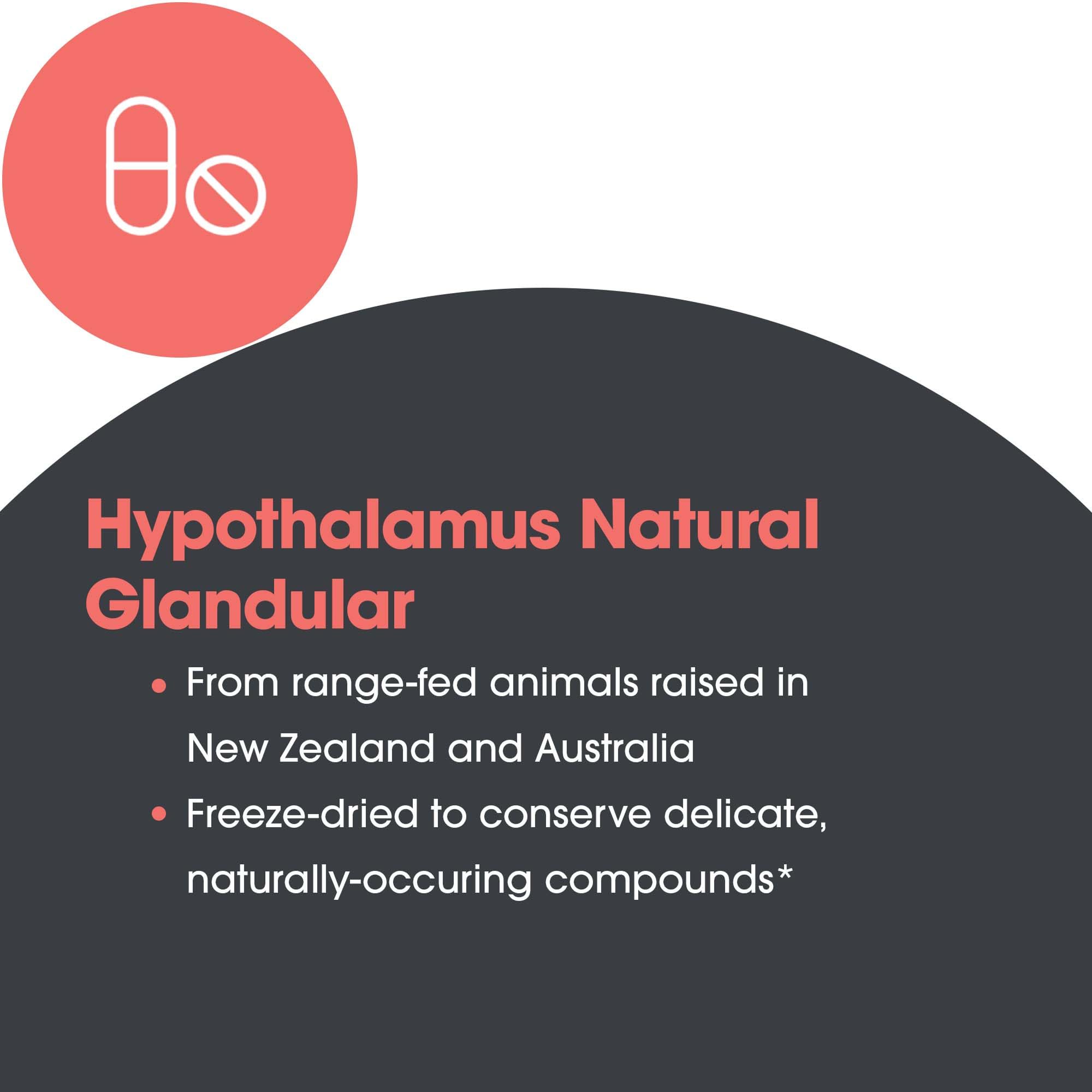 Range-fed NZ and Australia sourcing for Hypothalamus supplement