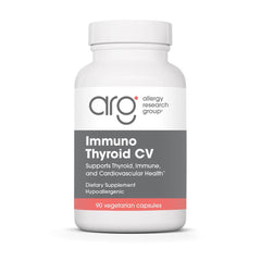 Allergy Research Group Immuno Thyroid CV bottle front, designed for thyroid support and immune resilience.