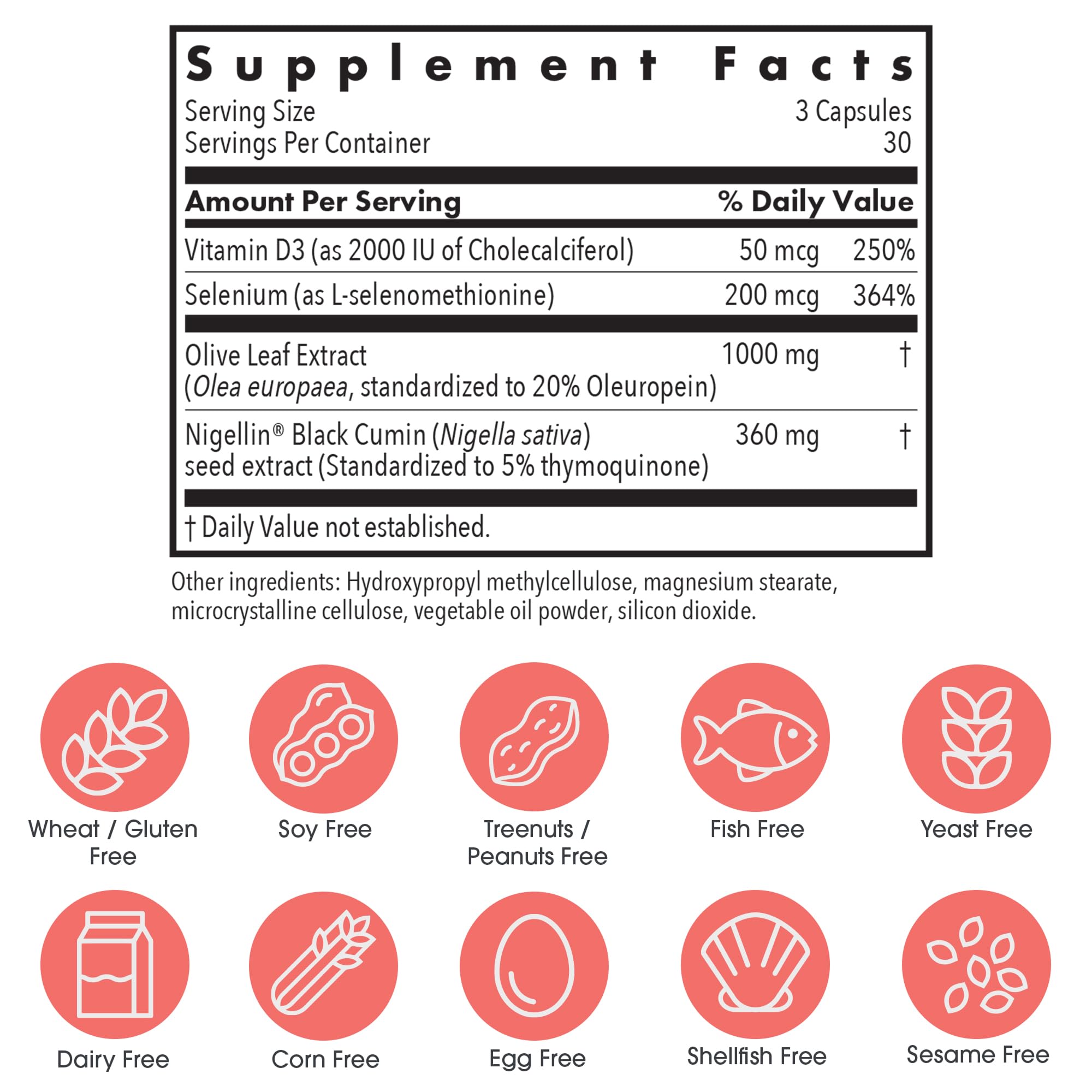 Allergy Research Group Immuno Thyroid CV capsules close-up, vegetarian formula for balanced thyroid function.