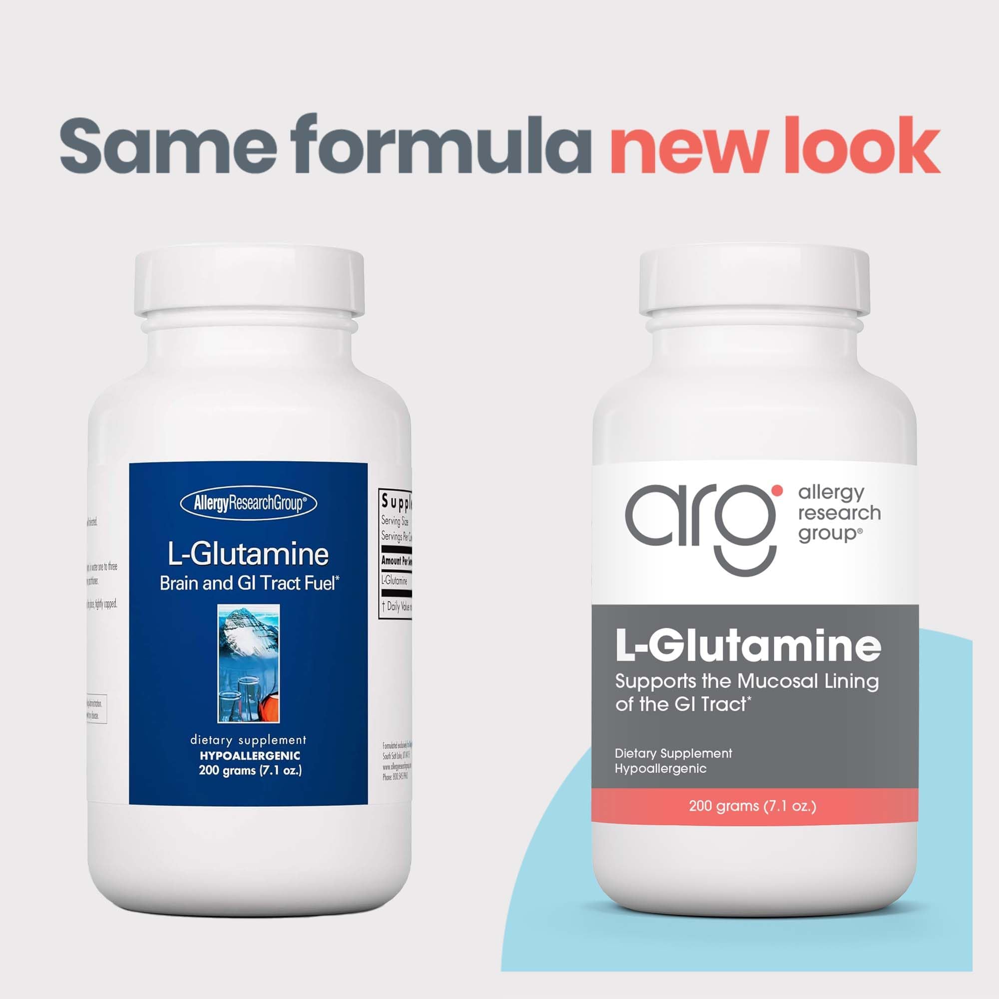 Allergy Research Group L-Glutamine powder dissolves easily in water for convenient use.
