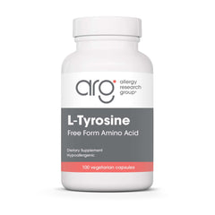 Allergy Research Group L-Tyrosine capsules bottle for brain support and thyroid health