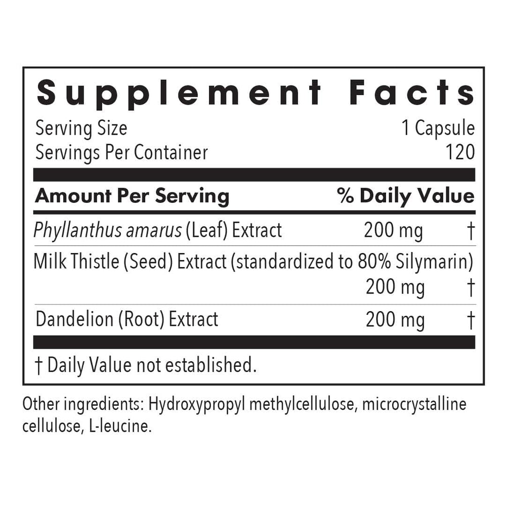 Allergy Research Group Milk Thistle Plus capsules shown for easy daily detox support