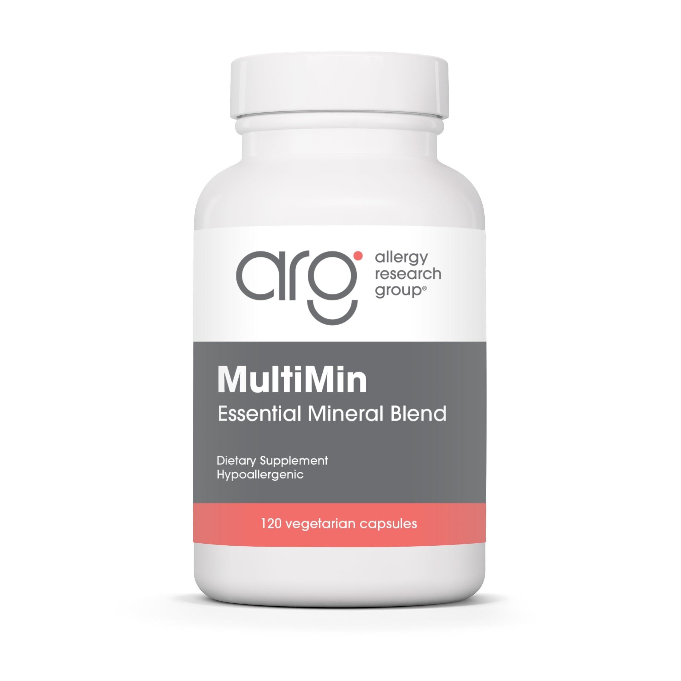 Allergy Research Group MultiMin bottle front for everyday mineral support