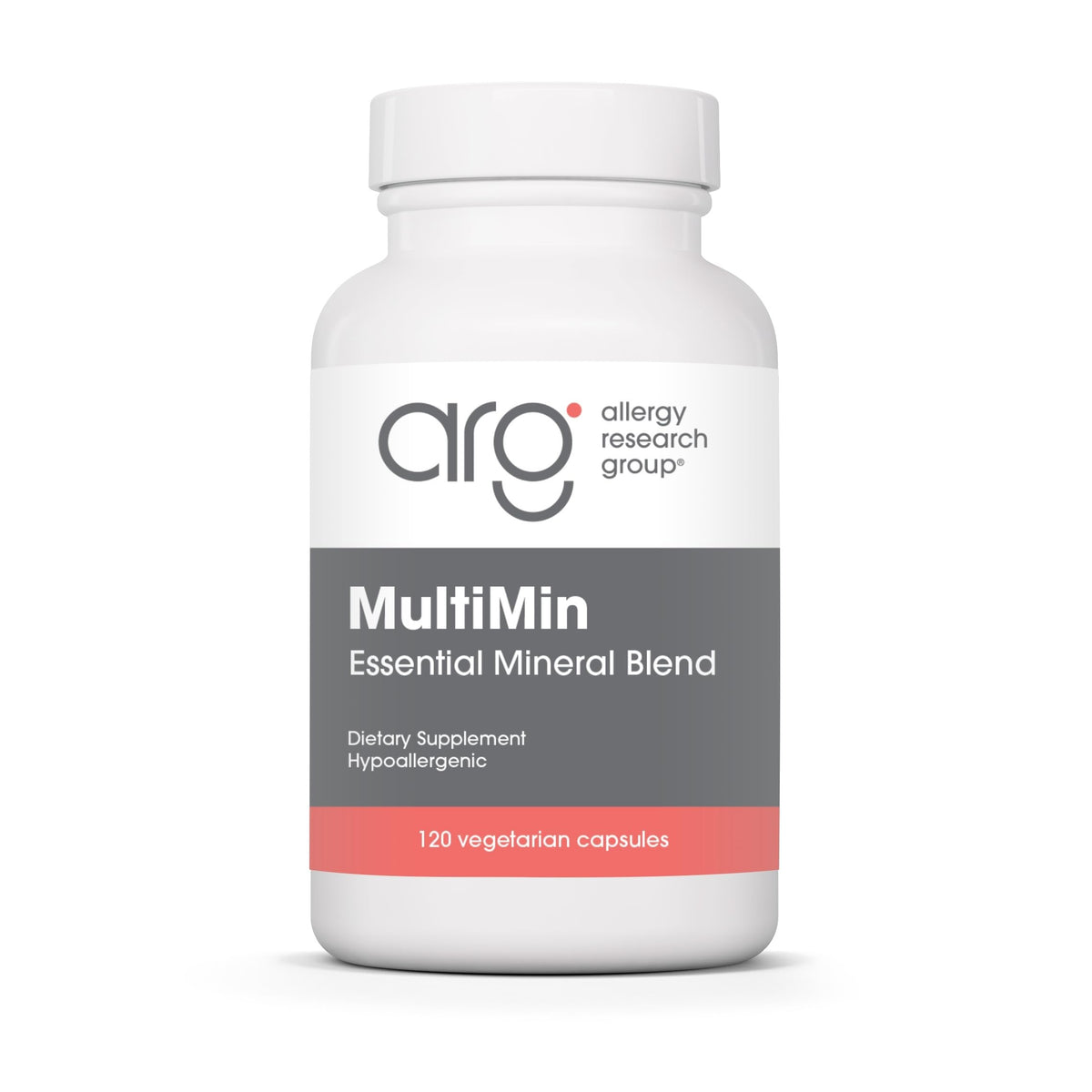 Allergy Research Group MultiMin bottle front for everyday mineral support