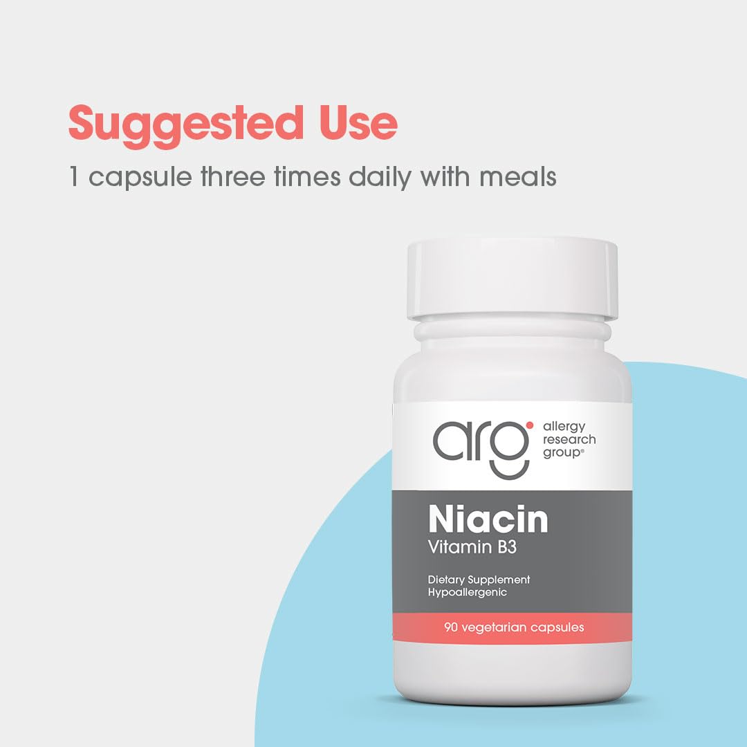 Product packaging highlights quality-sourced ingredients for Niacin.