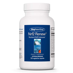 Allergy Research Group Nrf2 Renew bottle on shelf for daily use