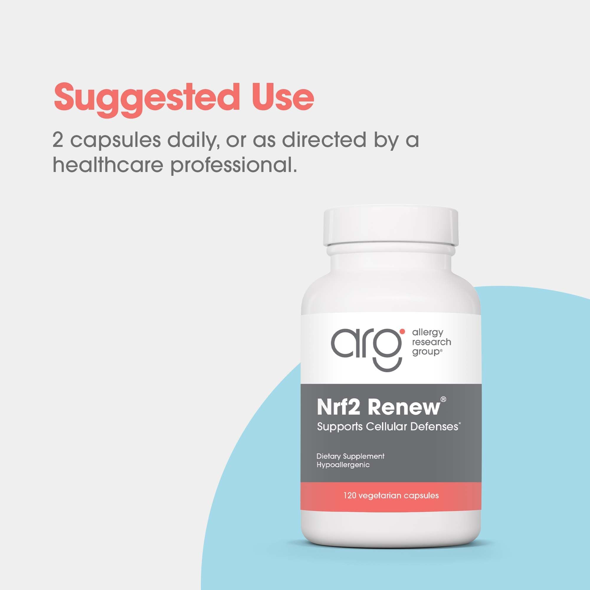 Allergy Research Group Nrf2 Renew milk thistle component focus