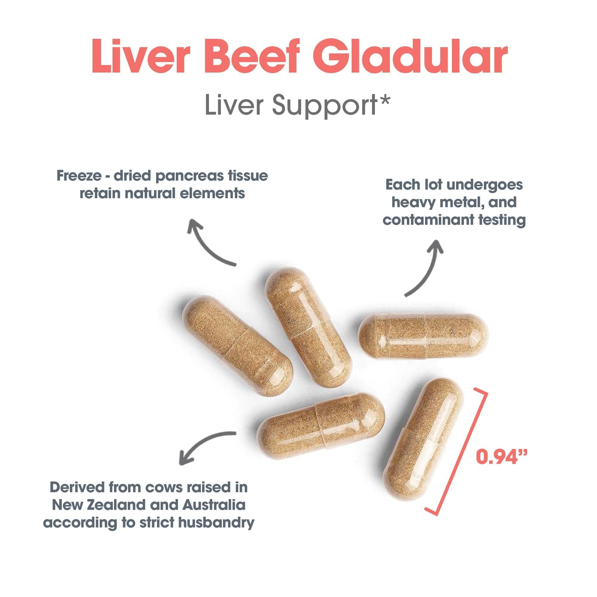 Allergy Research Group nutrient-rich liver capsules with essential vitamins and minerals.
