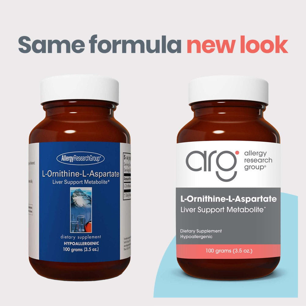 L-Ornithine-L-Aspartate powder with scoop enables precise daily dosing.
