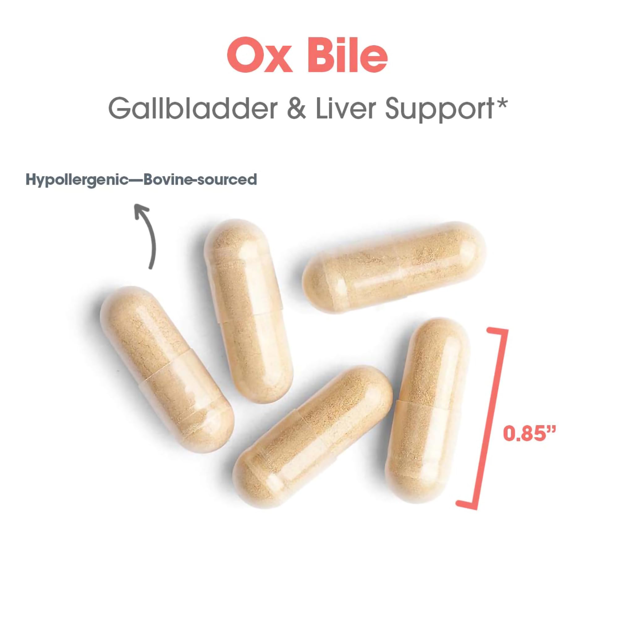 Allergy Research Group Ox Bile packaging reflects clinical-grade quality.