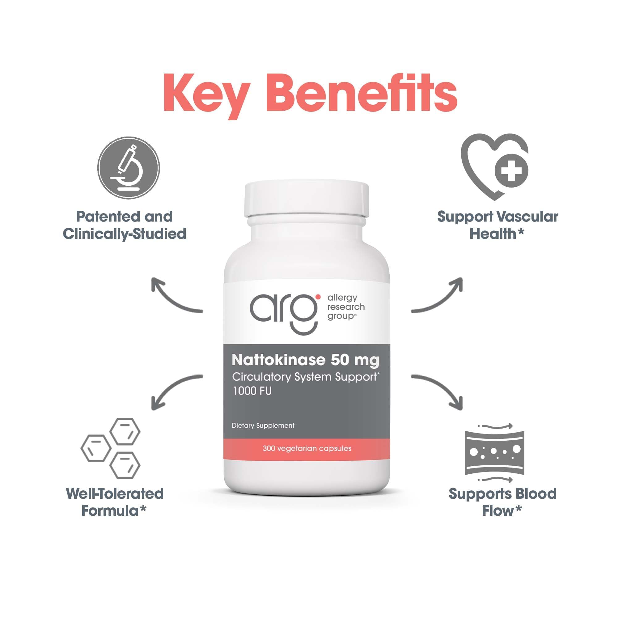 Packaging shows doctor-developed hypoallergenic supplements from Allergy Research Group