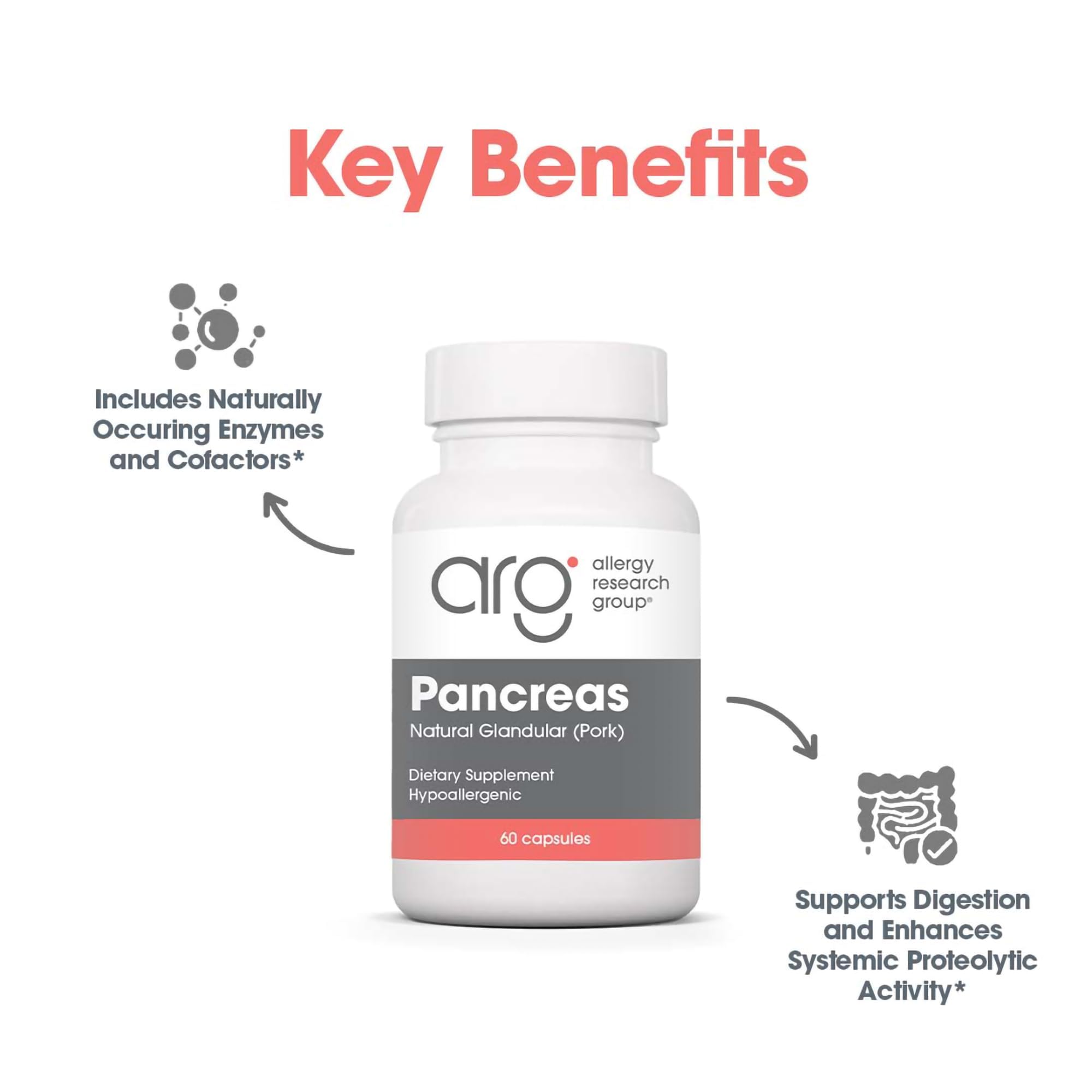 Allergy Research Group packaging image communicates a doctor-developed hypoallergenic formula.