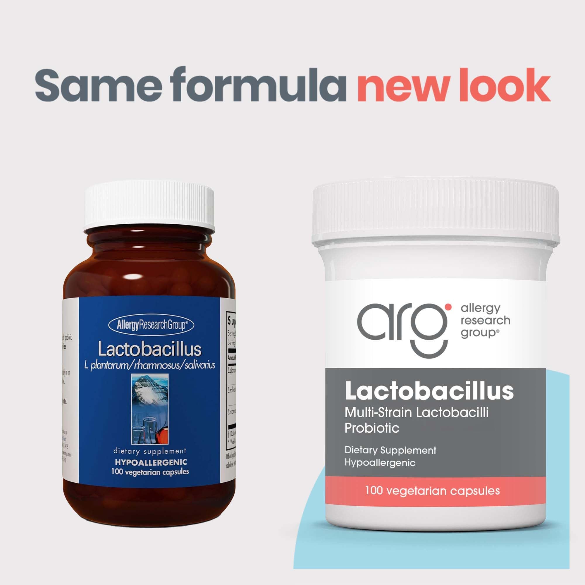 Allergy Research Group probiotic digestive health pack features vegetarian capsules