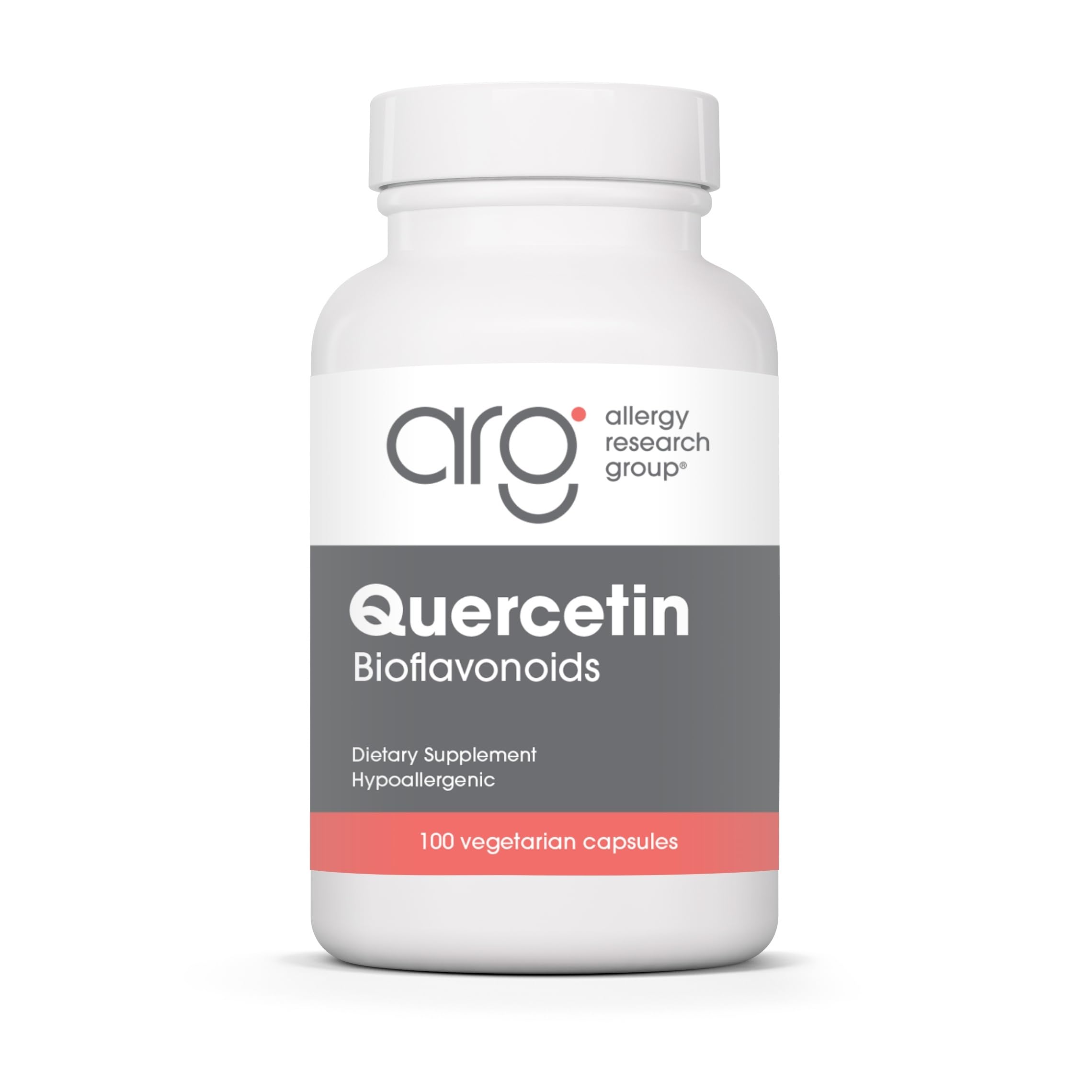 Allergy Research Group Quercetin Bioflavonoids lemon complex bottle supports daily citrus-derived flavonoid intake