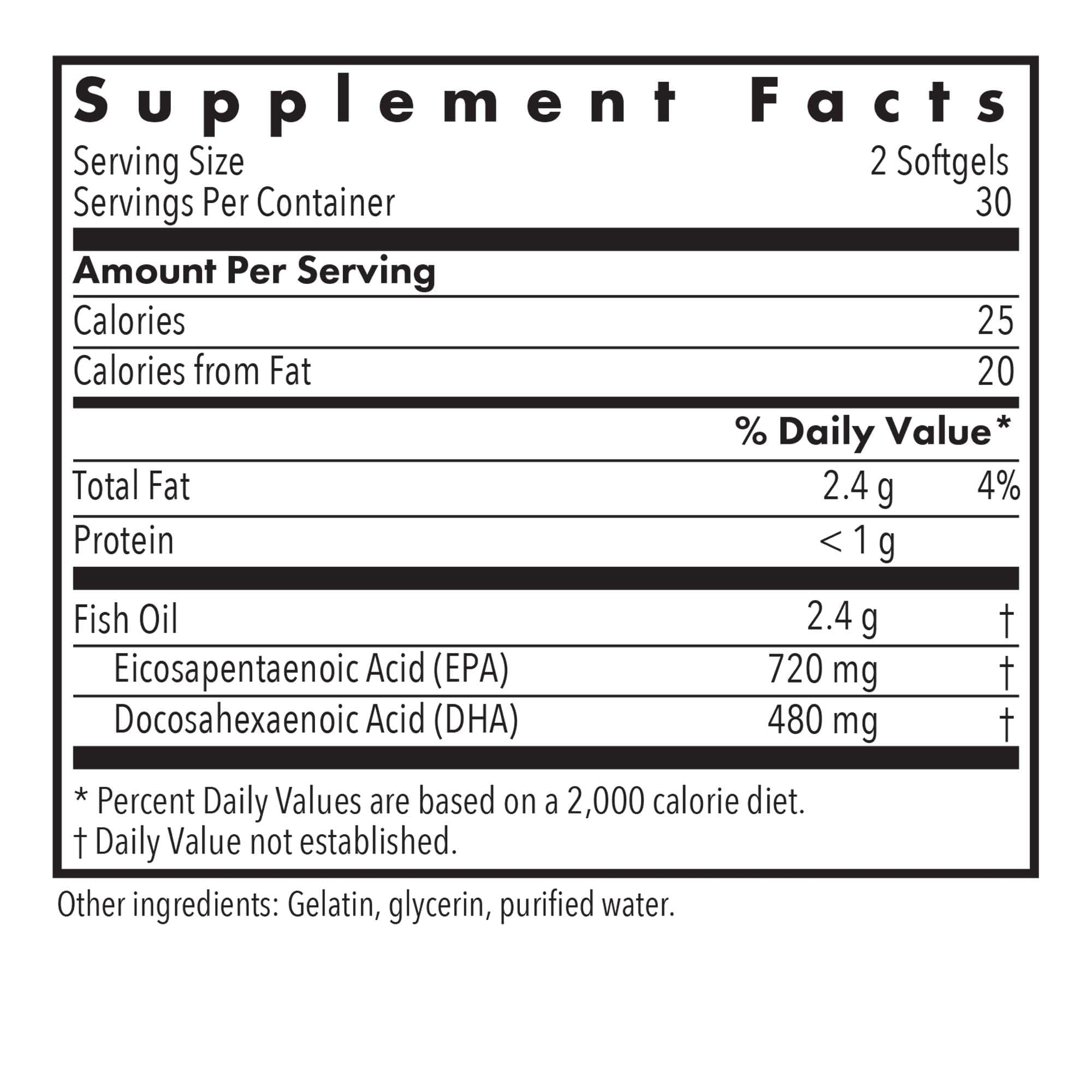 Allergy Research Group Super EPA capsules close-up for easy daily intake