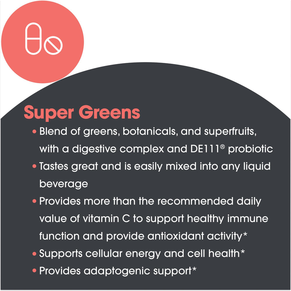 Allergy Research Group Super Greens oat grass blend highlighting adaptogenic botanicals