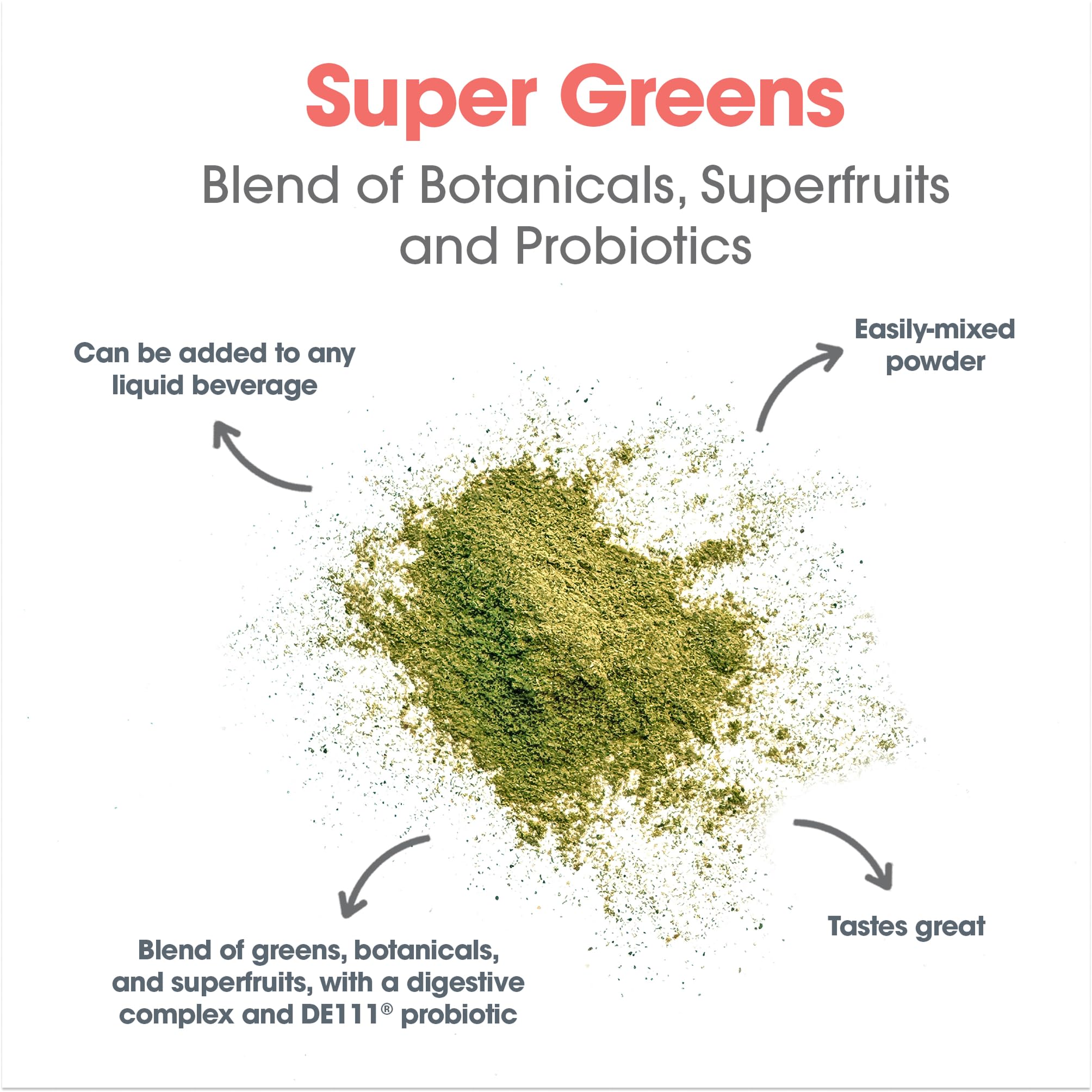 Allergy Research Group Super Greens vitamin C boost in a citrus drink