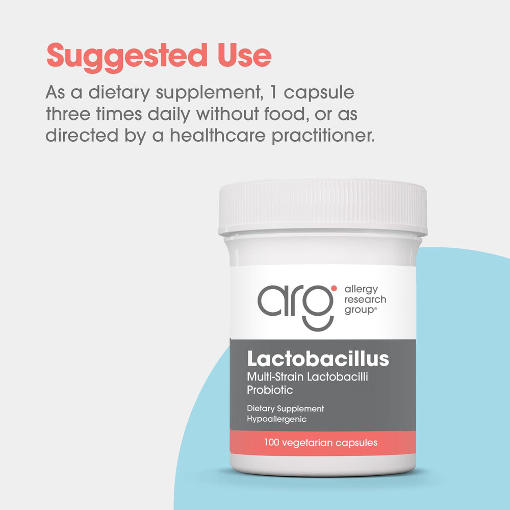 Allergy Research Group vegetarian capsules in bottle for plant-based use