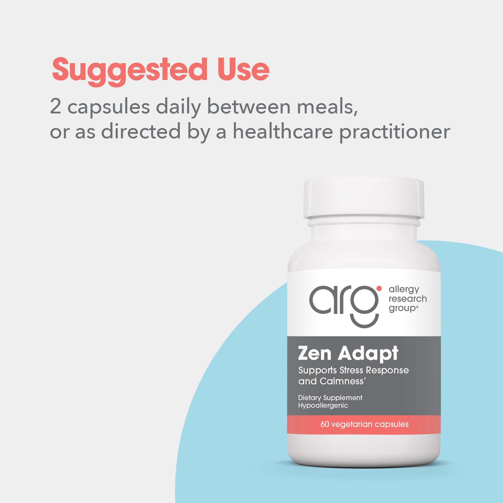 Zen Adapt packaging on store shelf highlighting hypoallergenic ingredients