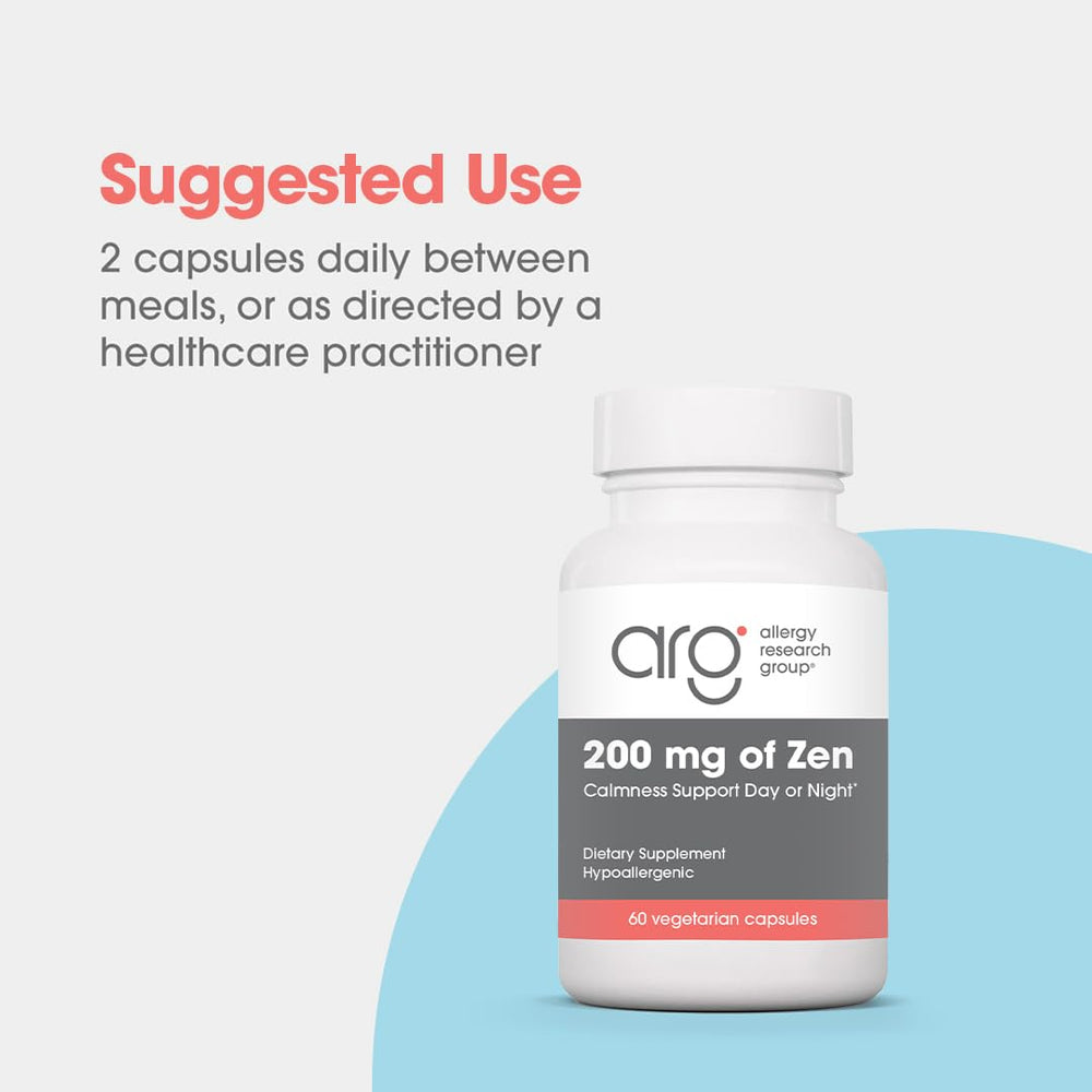 Quality-controlled ingredients underpin ARG Zen's hypoallergenic formula.