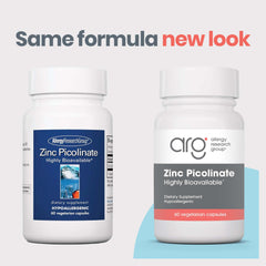 Close-up of zinc picolinate capsules highlighting hypoallergenic vegetarian formula