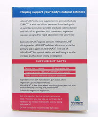 ALLICINMAX Allicin Max capsules close-up, easy absorption boosts daily wellness.