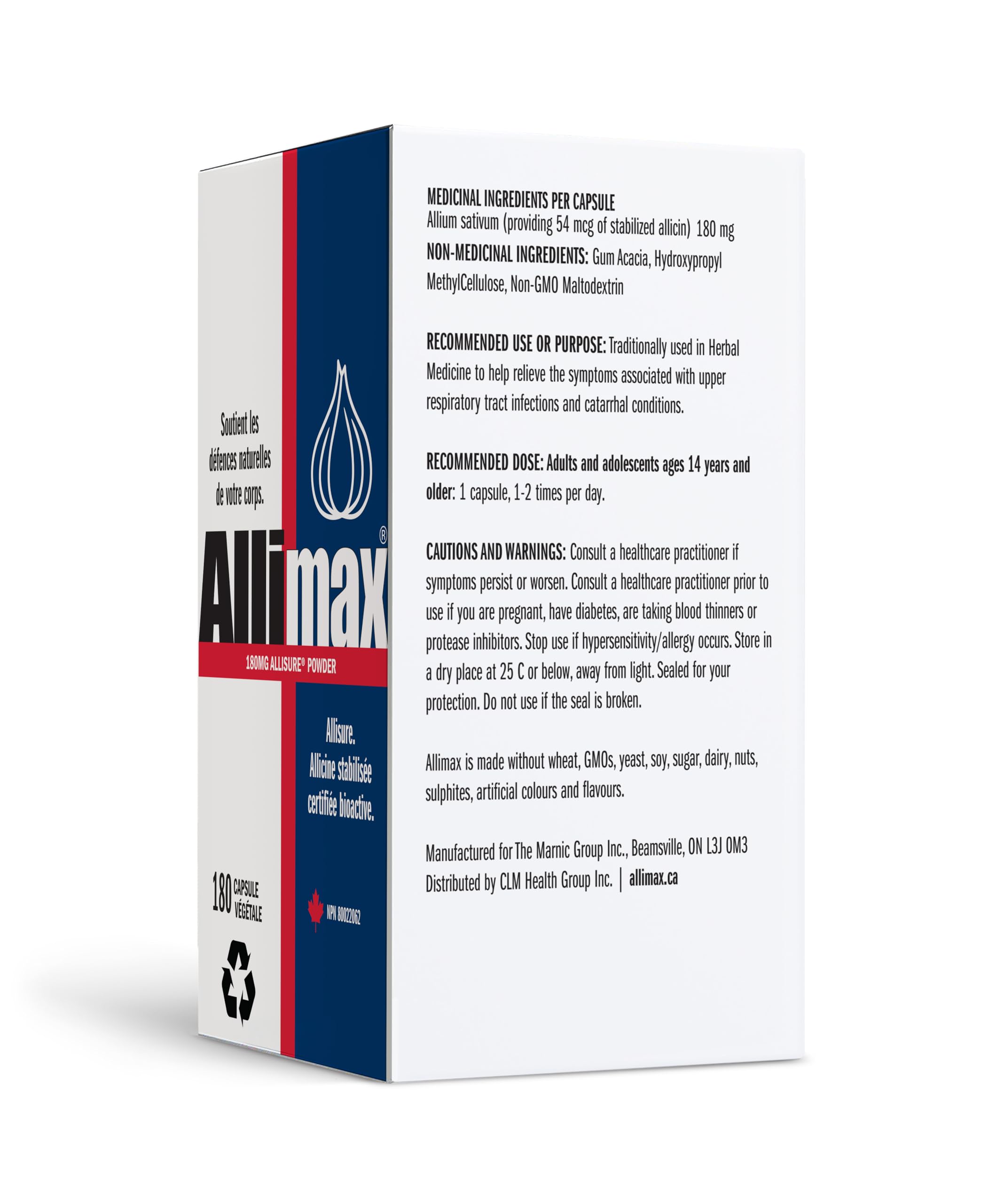 Allimax patented allicin process delivers true allicin in every capsule
