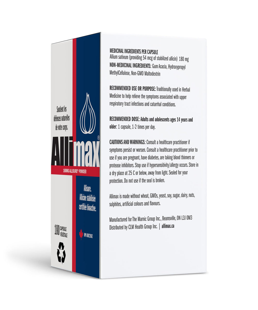 Allimax patented allicin process delivers true allicin in every capsule