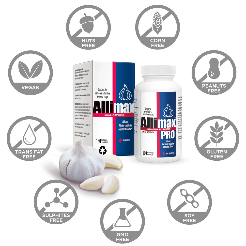 Allimax Pro Spanish garlic origin signals natural sourcing for trusted supplements.