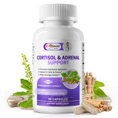 Alliwise Cortisol bottle front view for daily stress support.
