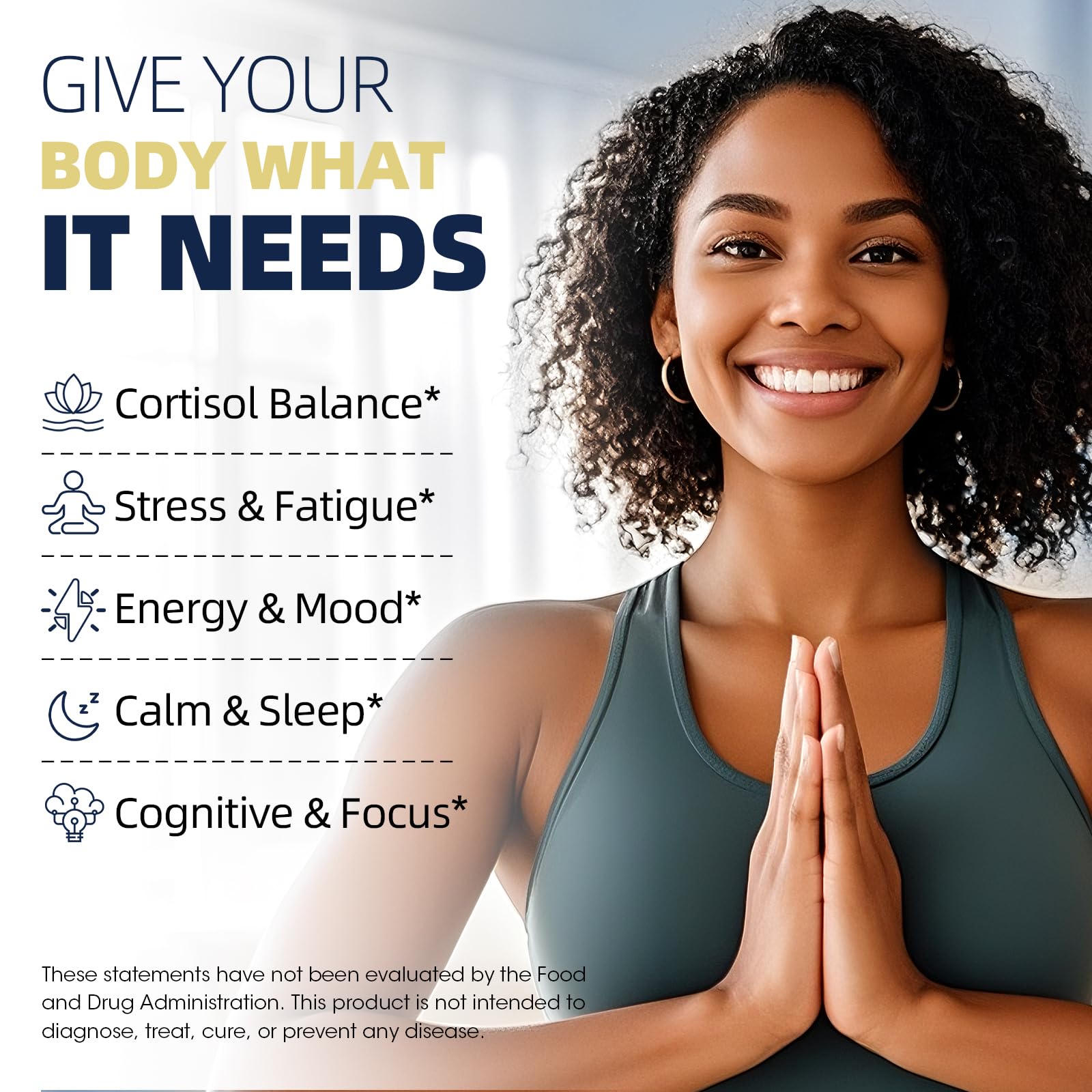 Alliwise Cortisol Supplement label closeup highlights vegan formula.