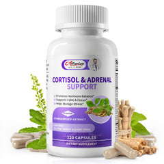 Alliwise Cortisol Supplements bottle front for daily stress support and balanced wellness.