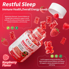 Close-up of Alliwise gummies highlights the raspberry flavor and chewable form.