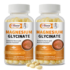Alliwise magnesium glycinate softgels in a bottle for easy daily use.