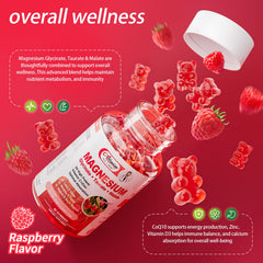 Alliwise Magnesium Gummies spoon dispense highlights easy, two-per-day servings