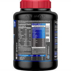 AllWhey Classic chocolate 5lb scoop-in-jar demonstrates precise serving for consistent intake