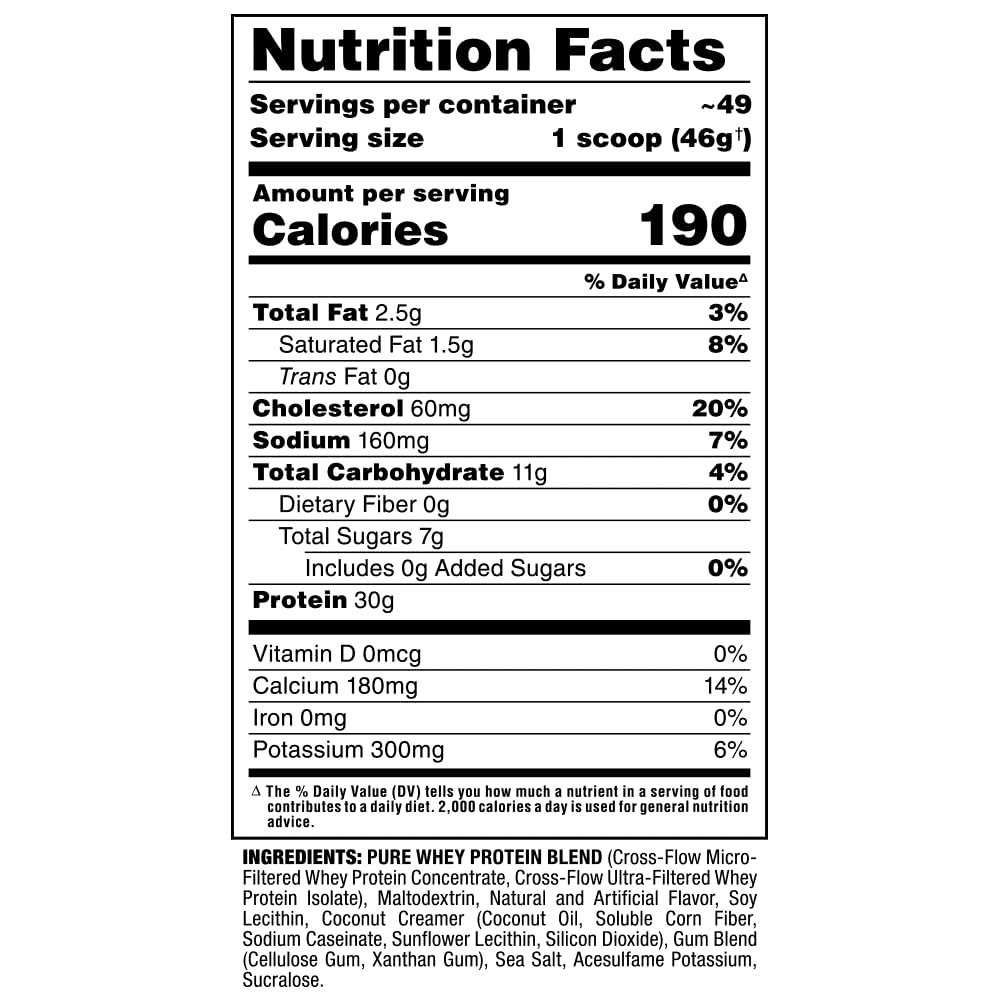 AllWhey Classic Vanilla 5lb packaging layout suitable for pantry storage