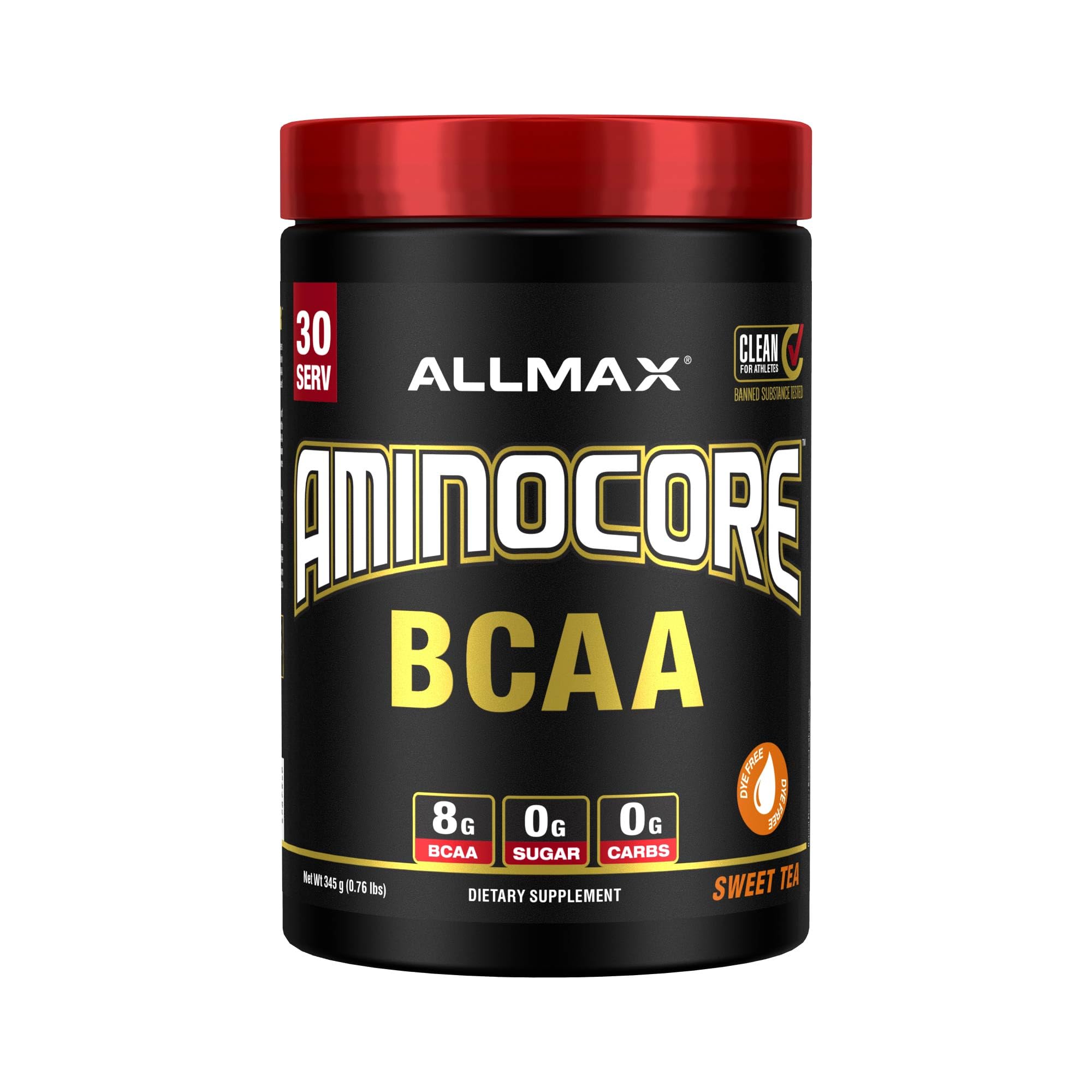 ALLMAX AMINOCORE powder scoop for precise intra-workout fueling.