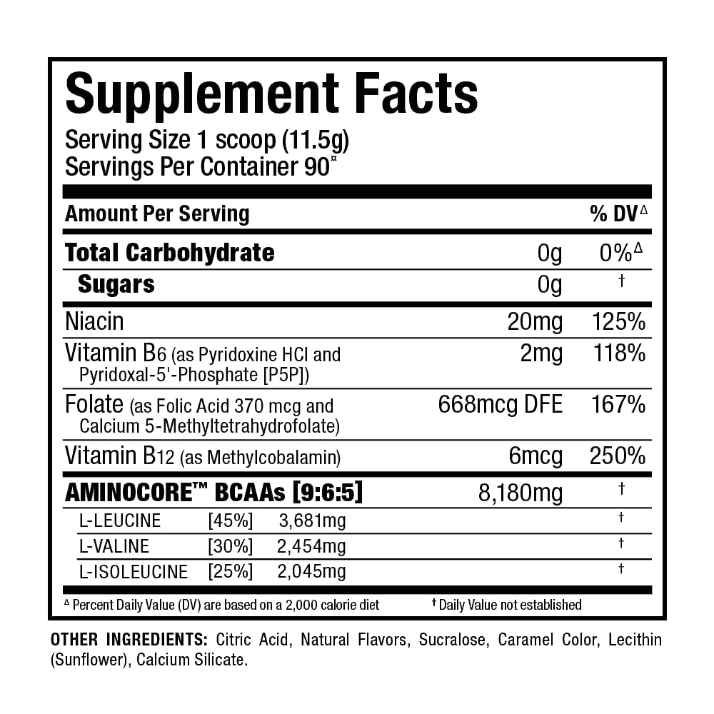 ALLMAX AMINOCORE Sweet Tea serving idea in shaker cup.