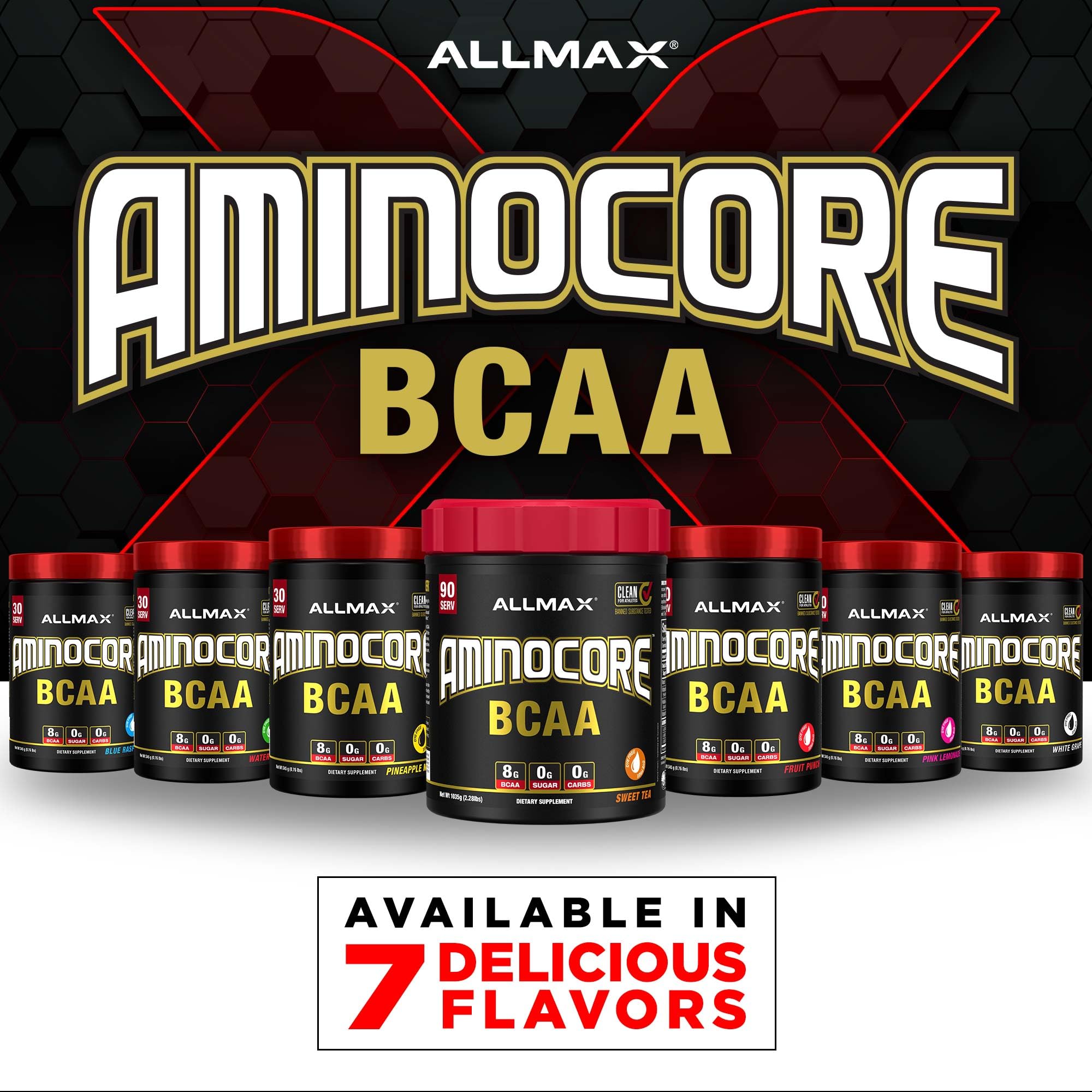 ALLMAX AMINOCORE workout scene conveys active training and recovery potential