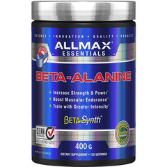 AllMax Beta-Alanine Powder bottle powering endurance during workouts